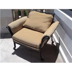 PATIO ARM CHAIR, UPHOLSTERED