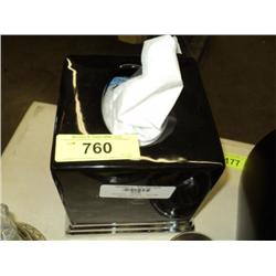 TISSUE HOLDER, BLACK
