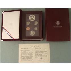 1988 US Mint Olympic Prestige Set w/Silver Dollar, COA