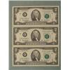 Image 1 : 3 Consec # 2003A $2 Notes F Mint Bills Atlanta CU