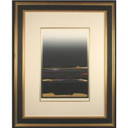 Signed LE TETSURO SAWADA ART PRINT Nightscape Framed