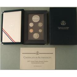 1997 U.S. Mint Prestige Set Botanic Garden in Box w/COA