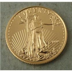 2008 $5 Gold Eagle Coin UNC 1/10th Oz.