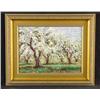 Image 1 : Framed Sammoun APPLES IN SPRING Landscape Art Canvas