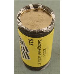 1 US Mint Wrapped Rolls Gem UNC Sacagawea 2001 D