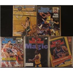 LOT 5 Sports Illustrated Magazines Basketball Magic SI