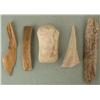 Image 2 : 5 Native Hand Carved Elk Bone Faces, Figures