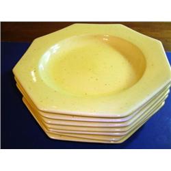 Set of 7 French hand-made plates Provence