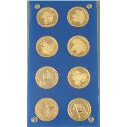 American Freedoms 8 Pc Coin Set in Case
