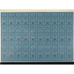 30 Cigarette Tax Revenue Stamps from Tobacco Company