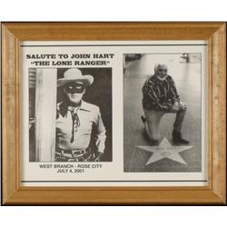 Eailer Lone Ranger framed signed photo