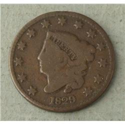 1829 Large U.S. Cent Coronet Head -Nice Coin