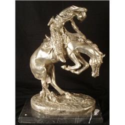 Frederic Remington Sculpture Cowboy on Horse