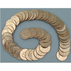 51 Diff Kennedy Halves 1964-2000, Four Silver
