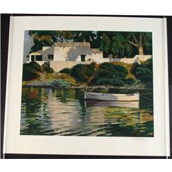 Poch Romeu Signed Art Print Cala Partio Waterfront Home