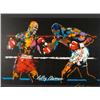 Image 2 : LeRoy Neiman Signed Boxing Print Holyfield vs. Bowe