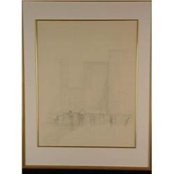 Original 1968 Harold Altman Pen & Ink Drawing Signed