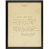 Image 1 : Lucian Lamar Knight signed poem