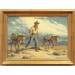 Painting, Victor Clyde Forsyth, The Prospector