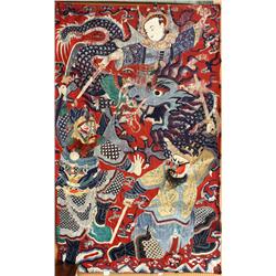 Chinese Textile Hanging, 20th Century