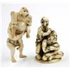Image 5 : Japanese Ivory Figural Netsuke Carvings