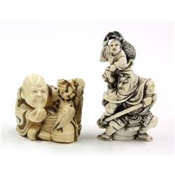 Japanese Ivory Figural Netsuke Carvings