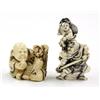 Image 1 : Japanese Ivory Figural Netsuke Carvings