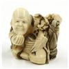 Image 5 : Japanese Ivory Figural Netsuke Carvings