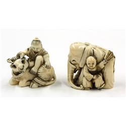 Japanese Figural Netsuke Carvings