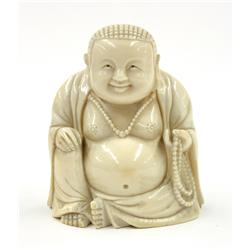 Figural Ivory Carving of Budai