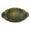 Image 3 : Chinese Mughal Style 'Spinach' Jade Low Bowl, Qing