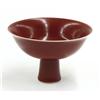 Image 2 : Chinese Red Monochrome Glazed Stem Cup