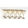Image 1 : Mexican sterling wine goblets