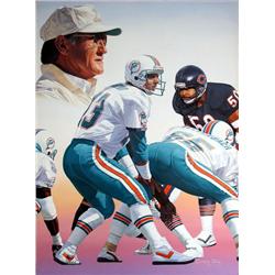 MIAMI DOLPHINS CLASSIC MARINO ORIGINAL PAINTING
