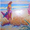 Image 2 : COLORFUL SERIGRAPH LTD ED LARGE BEHRENS STYLE BEACH SCENE