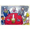 Image 1 : ALEXANDER CALDER RARE SIX CARD PLAYERS POKER
