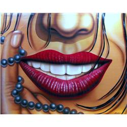 FERNANDO MONTOYA PAINTING ON CANVAS