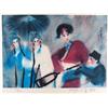Image 1 : DANCER ASIAN WATERCOLOR STYLE LITHOGRAPH HUGE SALE