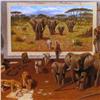 Image 2 : AFRICA ANIMALS IN SURREAL STYLE ART CANVAS SIGNED LTD ED