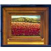 Image 1 : RED POPPIES TEXTURED RARE FRAMED ORIGINAL ART SALE