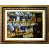 Image 1 : BLUE WILLOW REALISTIC FRAMED PAINTING ON CANVAS