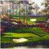 Image 2 : AUGUSTA MORNING GOLF PAINTING ON CANVAS FRAMED