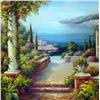 Image 2 : PORTOFINO ORIGINAL PAINTING ON CANVAS CUSTOM FRAMED HUGE SALE
