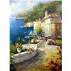 Image 2 : HUGE MEDITERRANEAN FRAMED ORIGINAL PAINTING LIQUIDATION