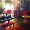 Image 2 : HUGE PIANO COLORFUL RARE SALE ORIGINAL FRAMED ART