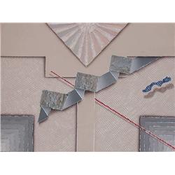 Luis Mazorra, Looking East, Etching with Collage