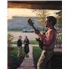 Image 4 : Shelby Keefe, Porch Concert, Oil on Canvas Triptych