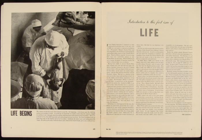 Inaugural First Issue LIFE Magazine November 23, 1936
