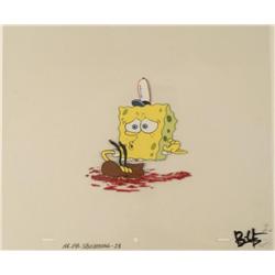 Cel Production Art A Bit Too Much Spongebob Original