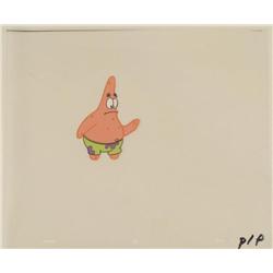 SpongeBob Cel Original Patrick Hand Raise Animation Art